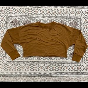 Crop crewneck sweatshirt